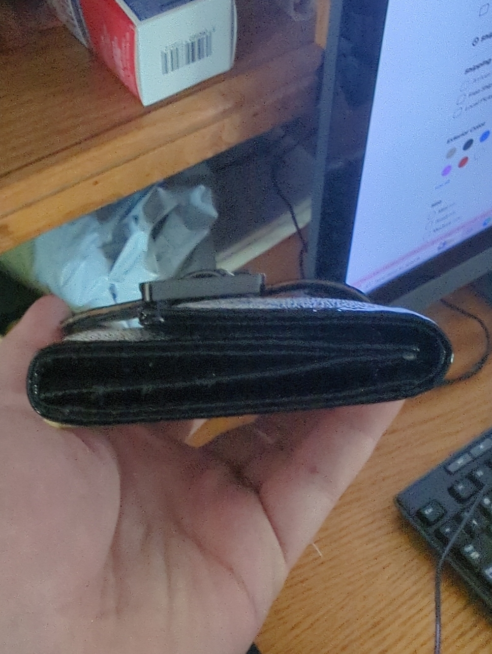 Gucci Ivory and Black GG Buckle Continental Wallet - Picture 3 of 5